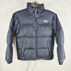 Boys Medium - THE NORTH FACE 600 Goose Down Insulated Black Puffer Jacket